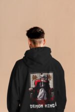 demon king back print hoodie