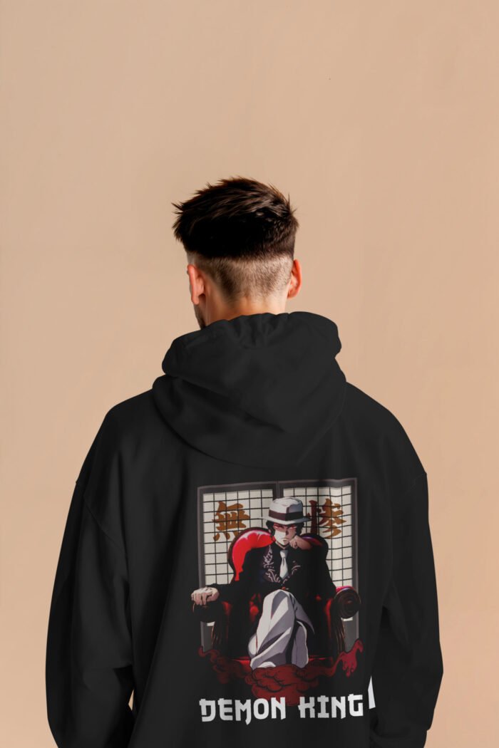 demon king back print hoodie